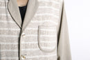 ivory knit switch light jacket