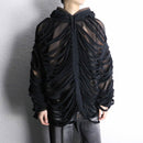 “Re:make” bleach design layered BORO custom hoodie