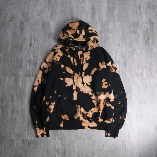 2000s bleached hoodie body by Hanes