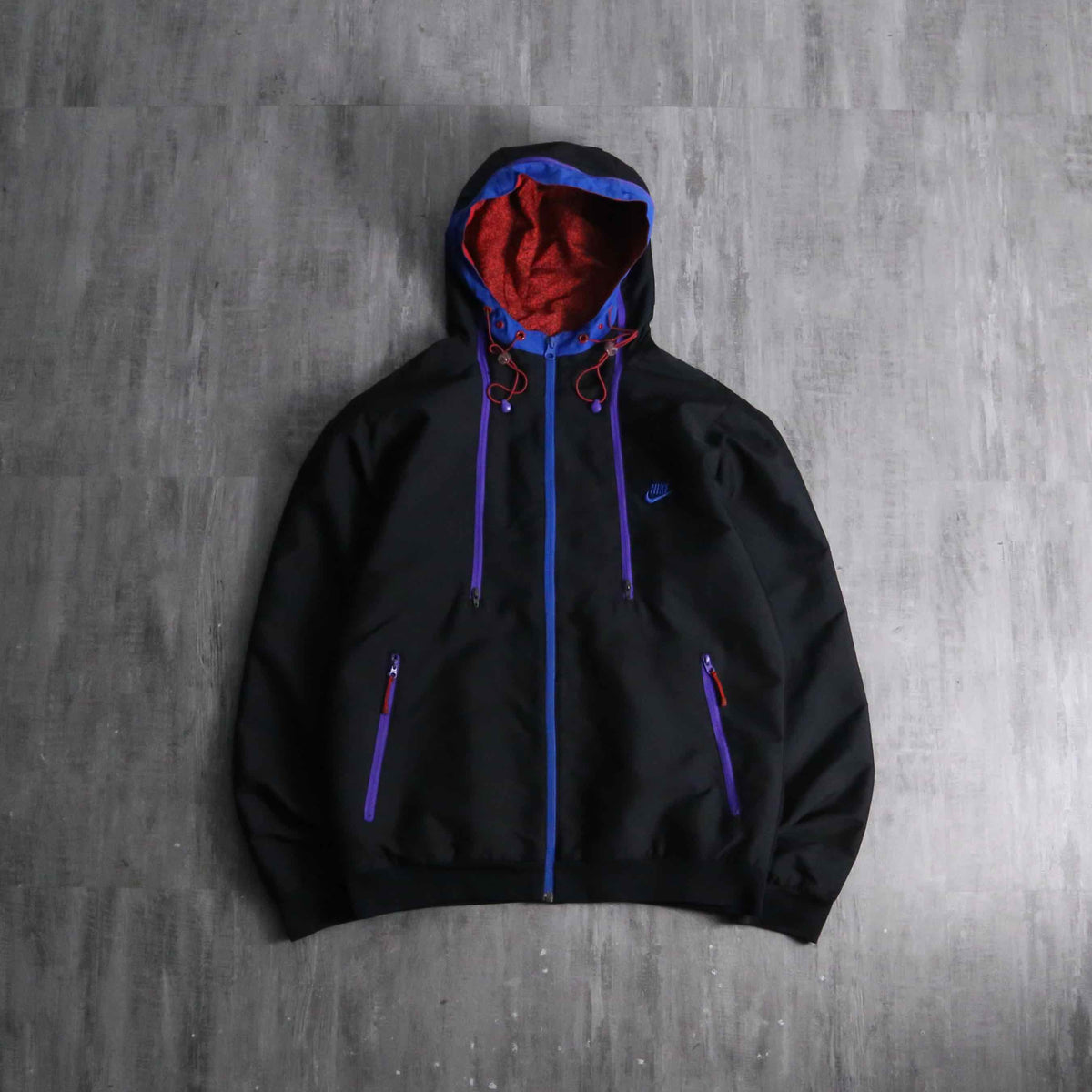 2000s NIKE technical hooded nylon jacket