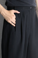 “JONES NEW YORK” one-tuck wide tapered slacks