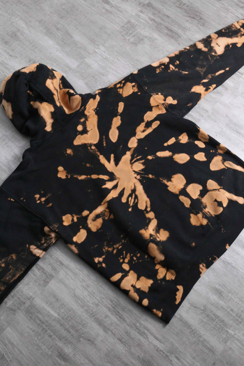 2000s bleached hoodie body by Hanes