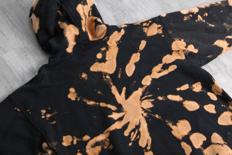 2000s bleached hoodie body by Hanes
