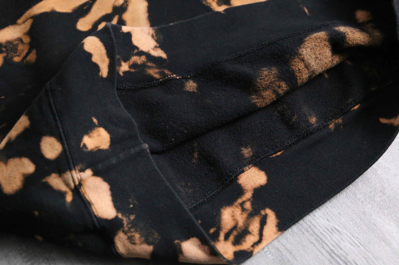 2000s bleached hoodie body by Hanes