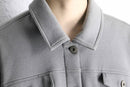 gray color polyester work jacket