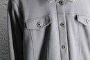 gray color polyester work jacket