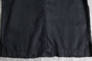 collar less black linen shirt jacket