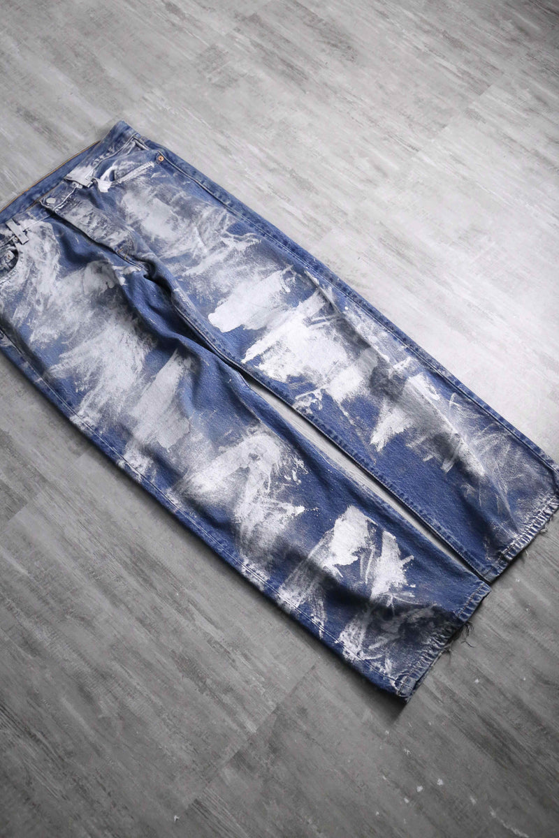 2000s Levi's 501 painted denim pants