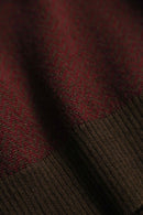 1990s Neiman Marcus herringbone pattern Vneck knit