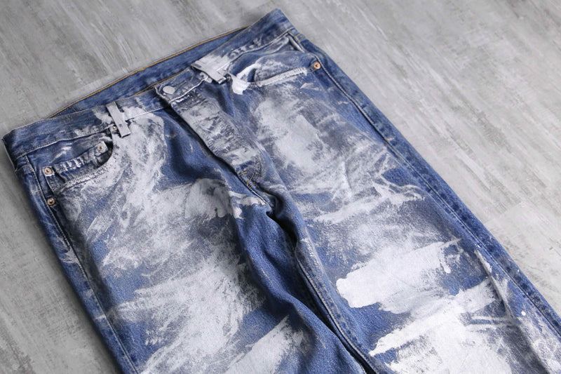 2000s Levi's 501 painted denim pants