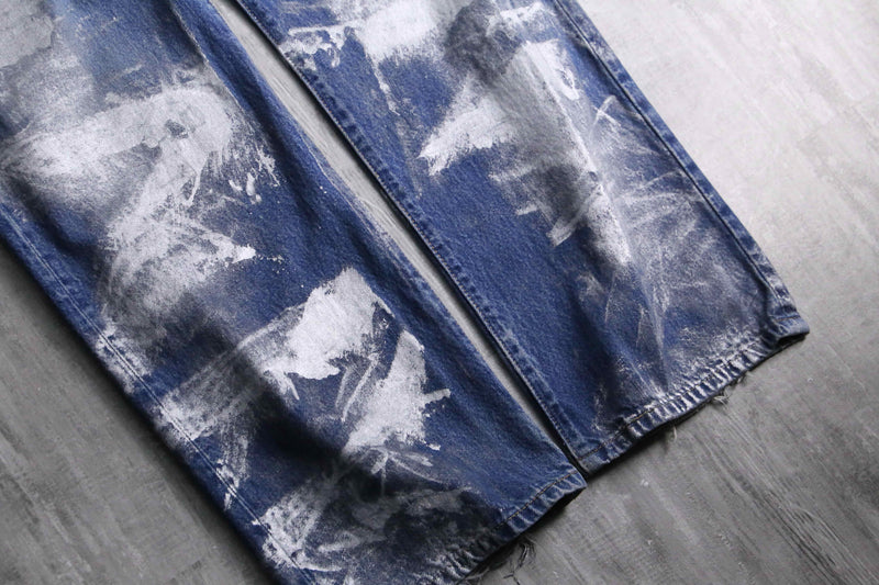 2000s Levi's 501 painted denim pants