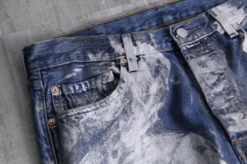 2000s Levi's 501 painted denim pants
