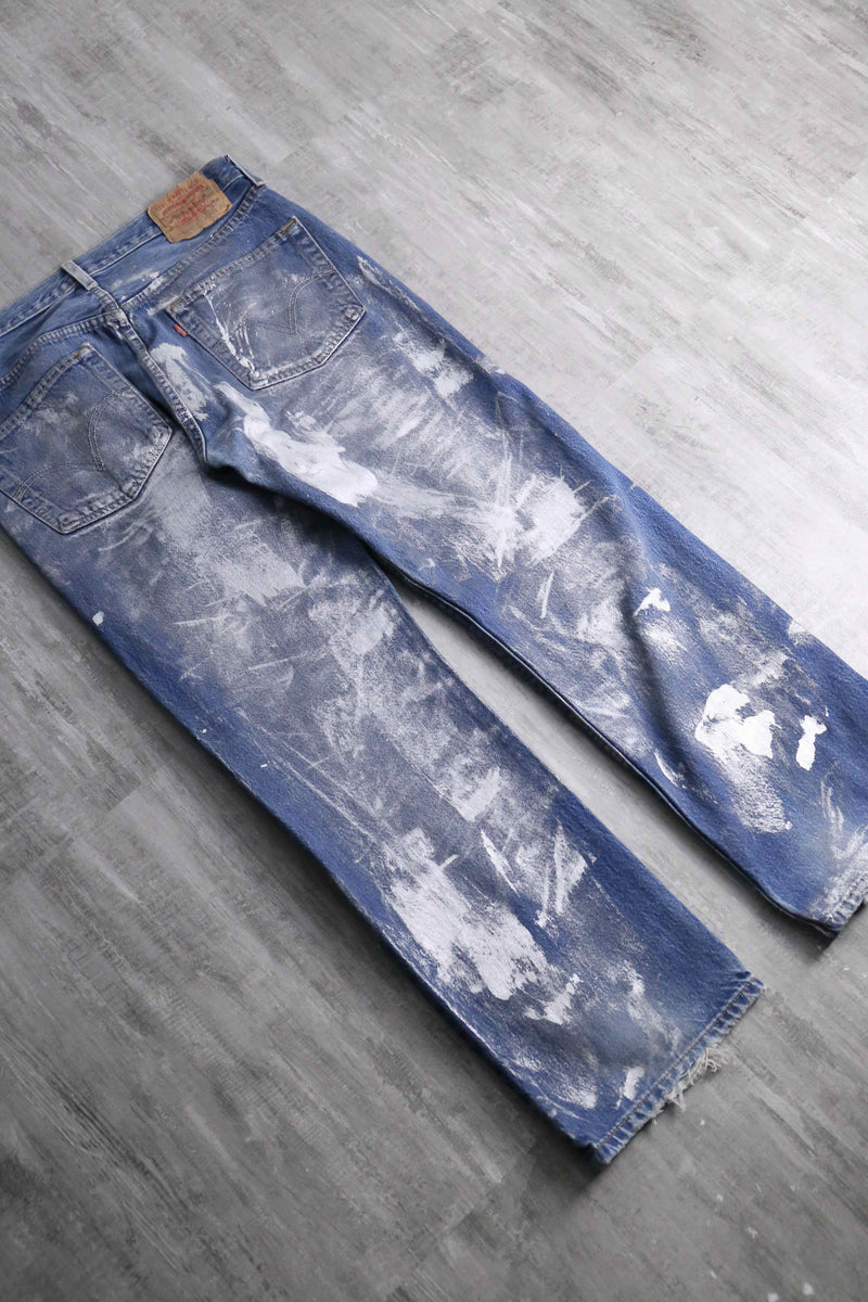 2000s Levi's 501 painted denim pants