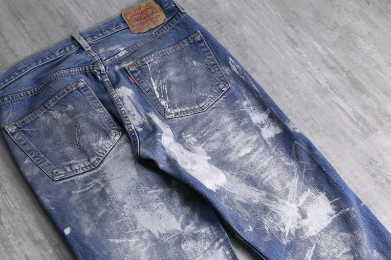 2000s Levi's 501 painted denim pants