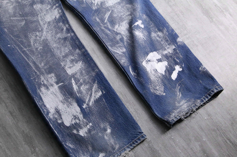 2000s Levi's 501 painted denim pants