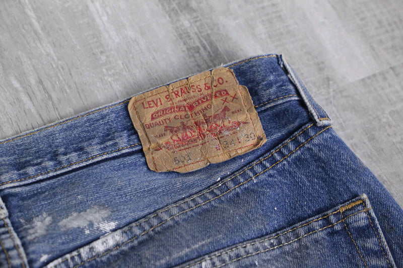 2000s Levi's 501 painted denim pants