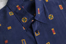 “HERNO” total pattern cupro H/S shirt