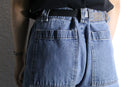 90's "MARITHÉ + FRANÇOIS GIRBAUD" mustard yellow velcro strap wide baggy shuttle denim pants