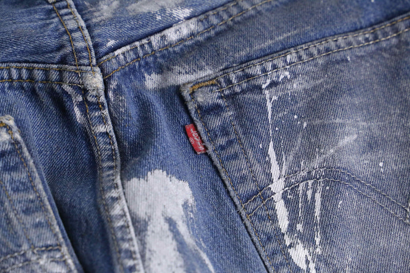 2000s Levi's 501 painted denim pants