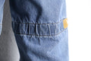 90's "MARITHÉ + FRANÇOIS GIRBAUD" mustard yellow velcro strap wide baggy shuttle denim pants