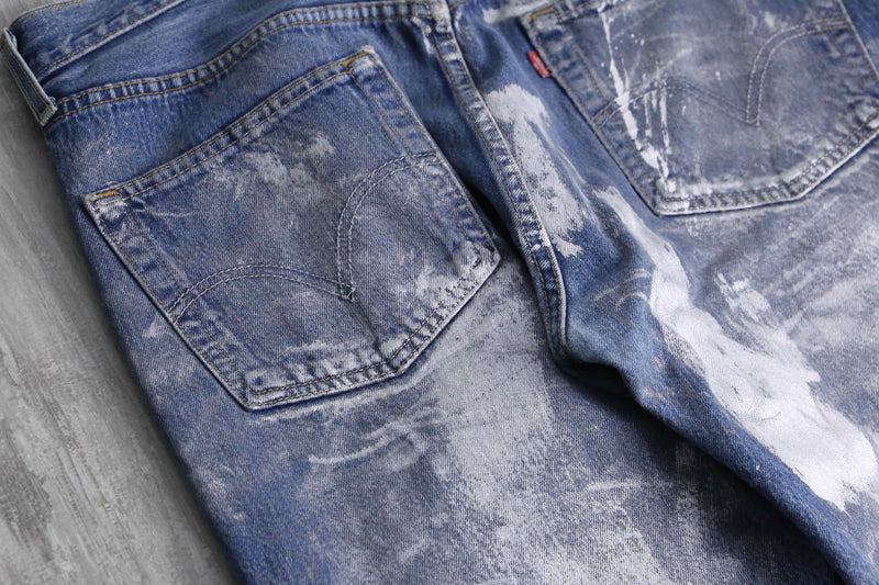 2000s Levi's 501 painted denim pants