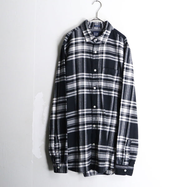 90’s “GAP” monotone flannel check shirt