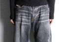 “DIESEL” fade black wide denim pants