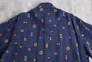“HERNO” total pattern cupro H/S shirt
