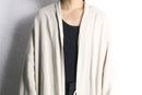 linen 100% shawl collar long gown coat