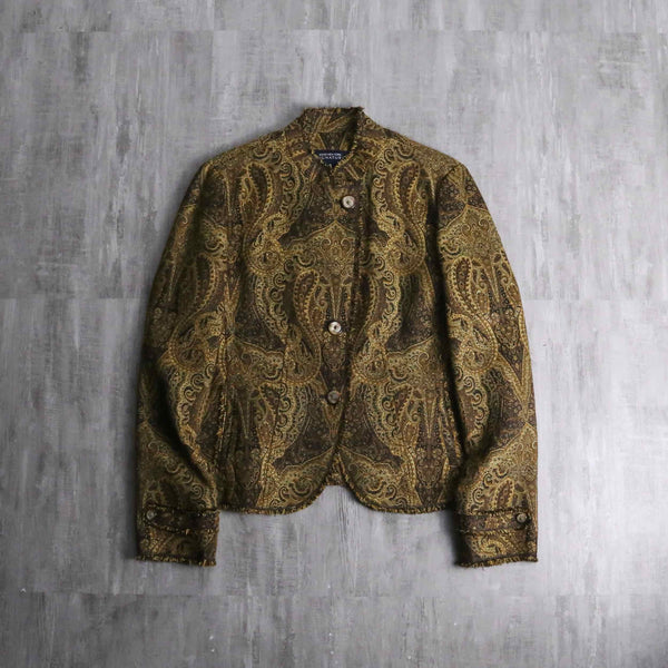 JONES NEW YORK paisley jacquard jacket