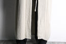 linen 100% shawl collar long gown coat