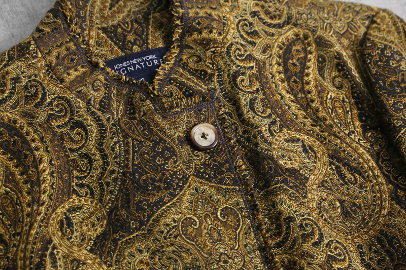 JONES NEW YORK paisley jacquard jacket