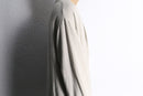 linen 100% shawl collar long gown coat