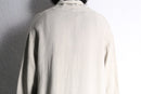 linen 100% shawl collar long gown coat