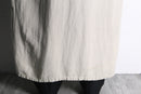 linen 100% shawl collar long gown coat