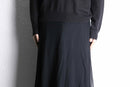 black sheer layered long skirts