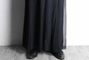 black sheer layered long skirts