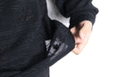 90's "chico's" black design sheer shirt