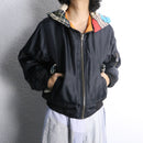 "Re:make" knit hoodie MA-1 flight jacket