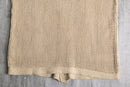 beige cotton low gauge H/S knit shirt