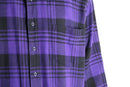 90's "GAP" purple check BD flannel shirt