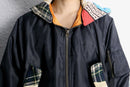 "Re:make" knit hoodie MA-1 flight jacket