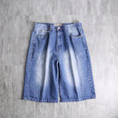 good aging denim short pants