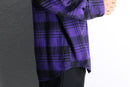 90's "GAP" purple check BD flannel shirt
