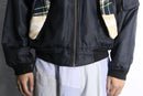 "Re:make" knit hoodie MA-1 flight jacket