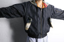 "Re:make" knit hoodie MA-1 flight jacket