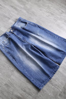 good aging denim short pants