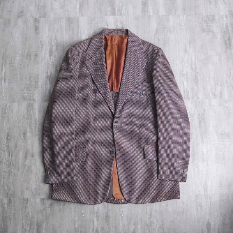 70’s mix color poly tailored jacket