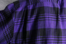 90's "GAP" purple check BD flannel shirt