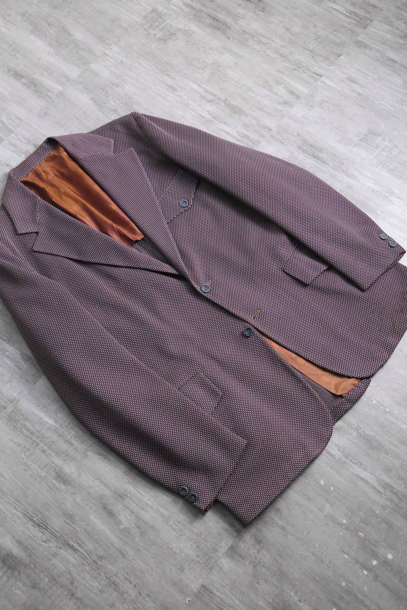 70’s mix color poly tailored jacket